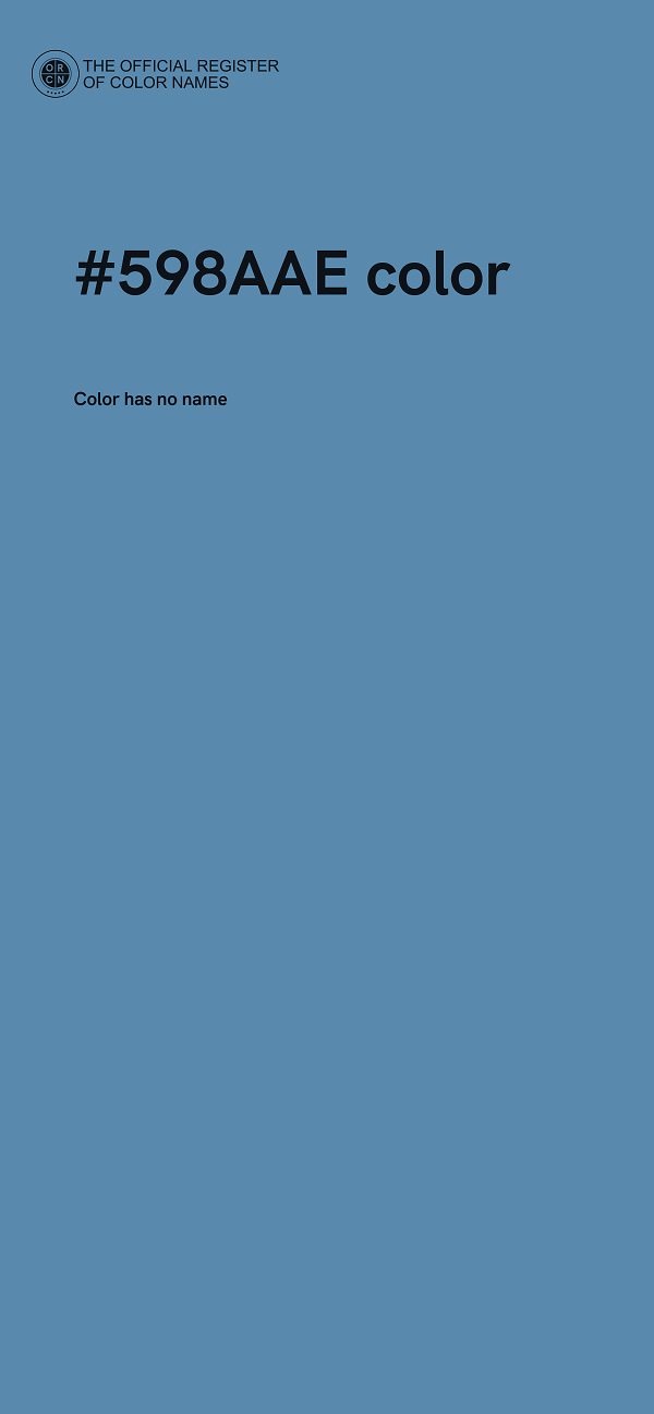 #598AAE color image