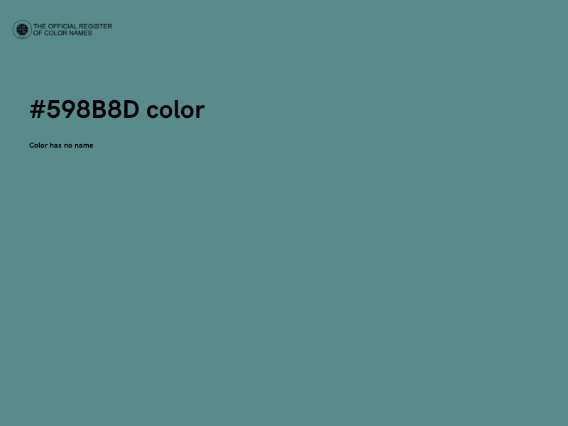 #598B8D color image