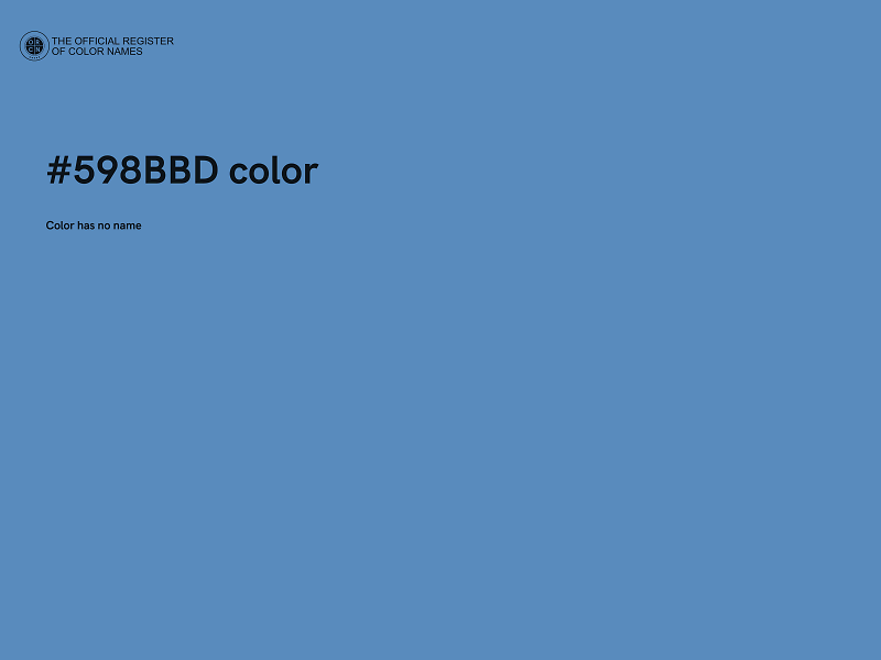 #598BBD color image