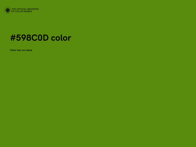#598C0D color image