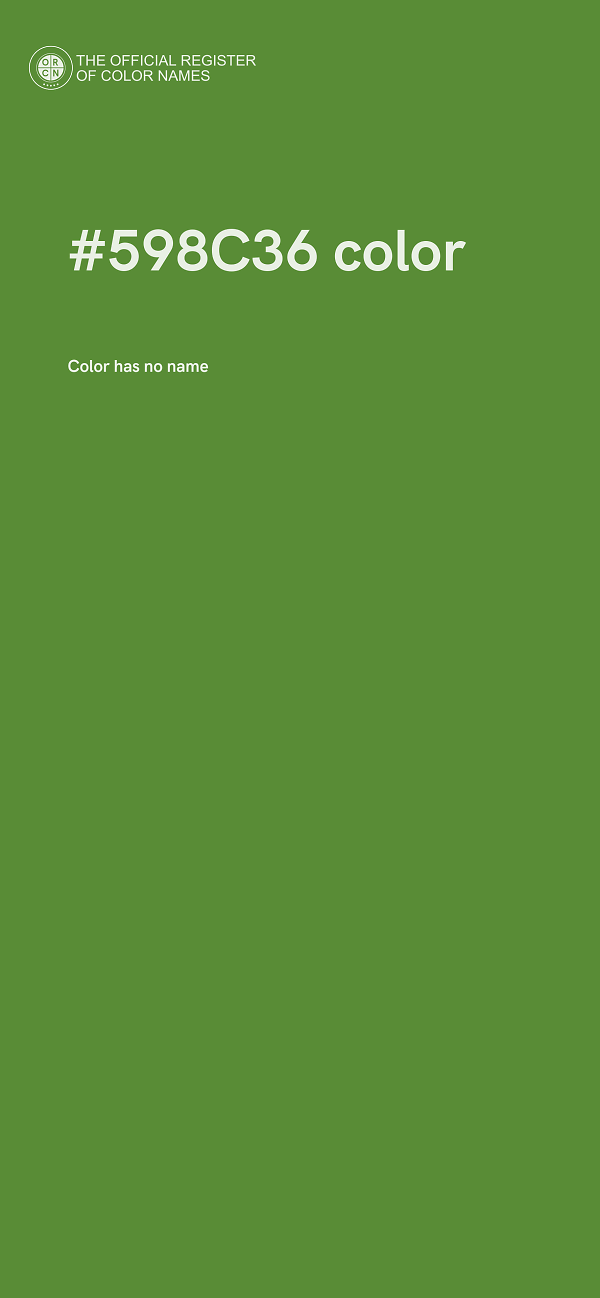#598C36 color image
