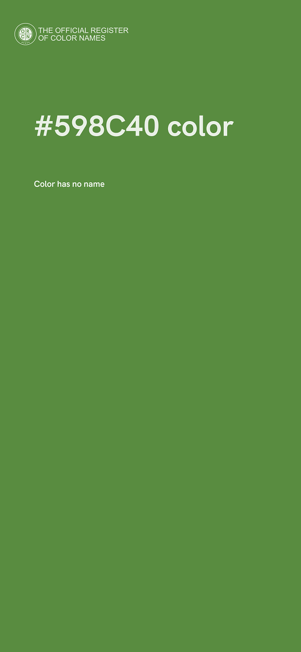 #598C40 color image