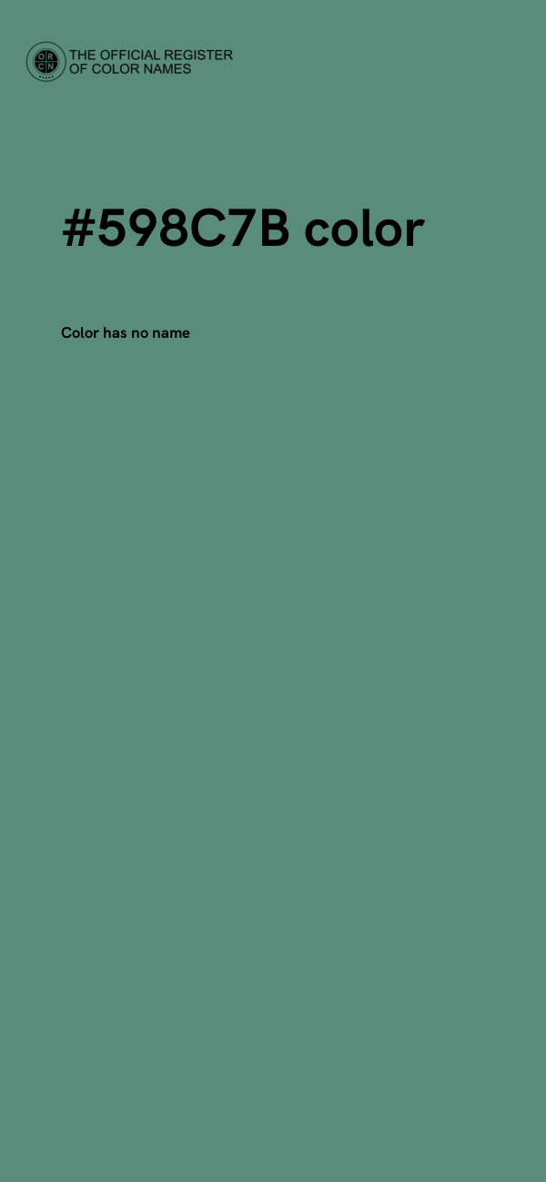 #598C7B color image