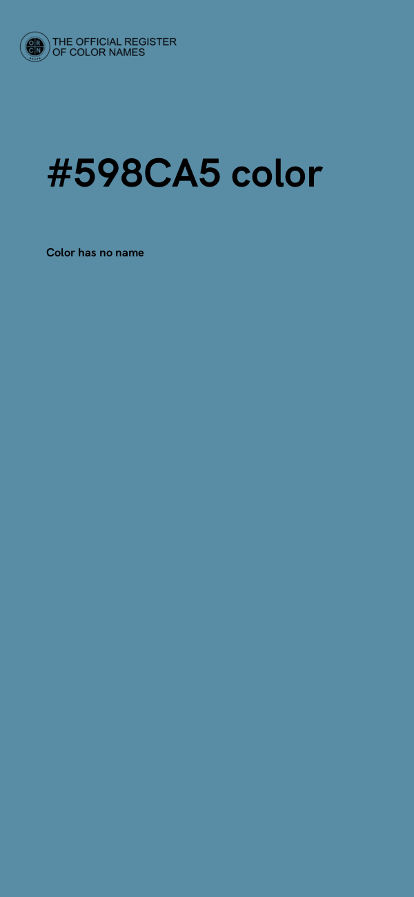 #598CA5 color image
