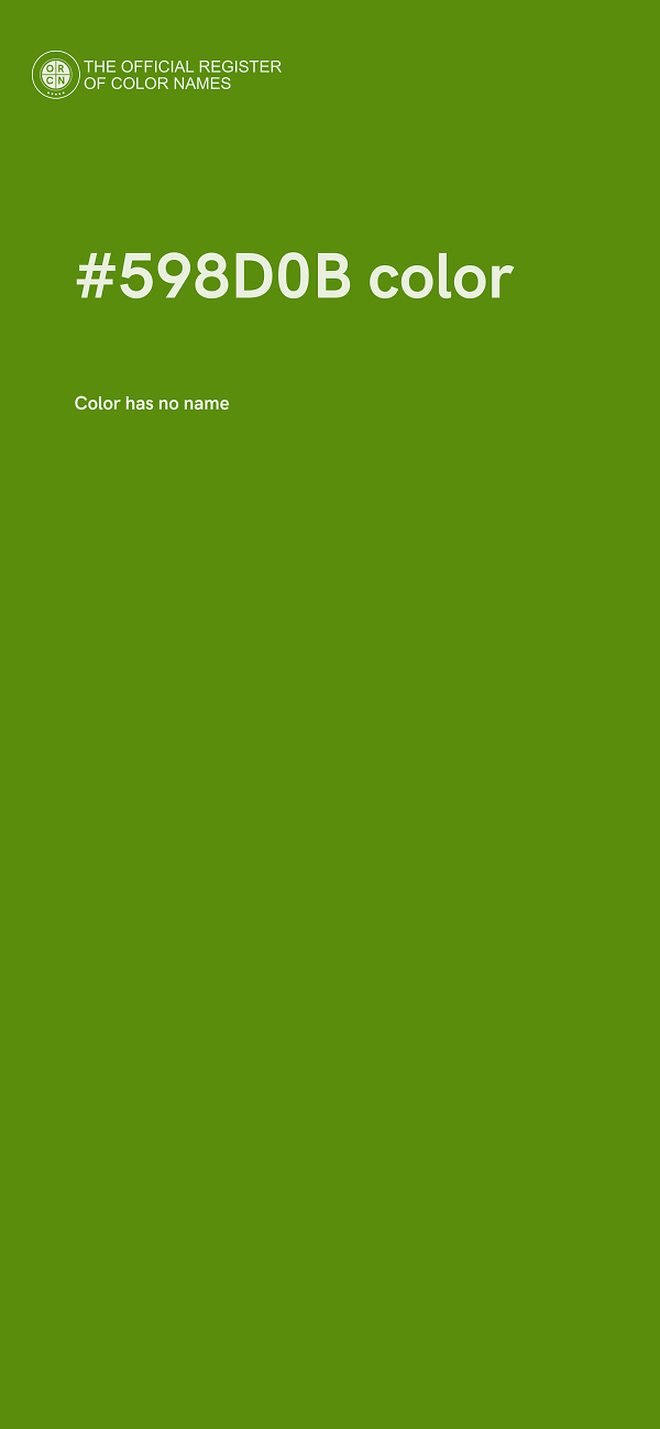 #598D0B color image