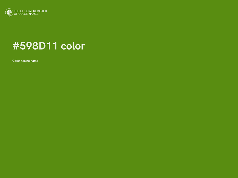 #598D11 color image