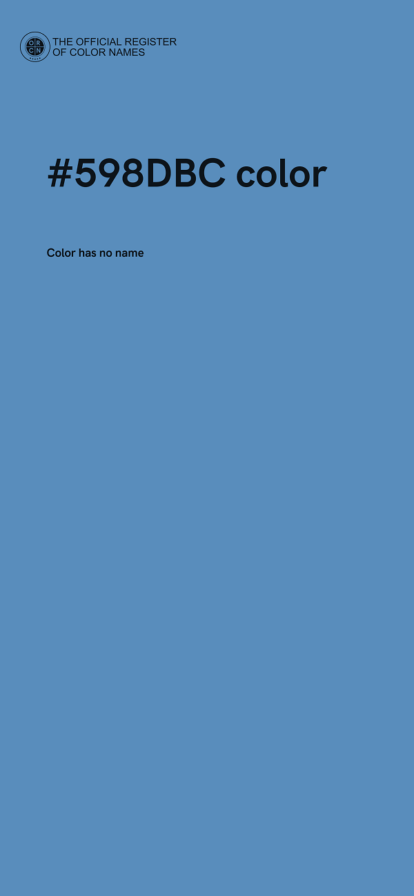 #598DBC color image