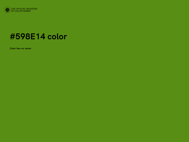 #598E14 color image