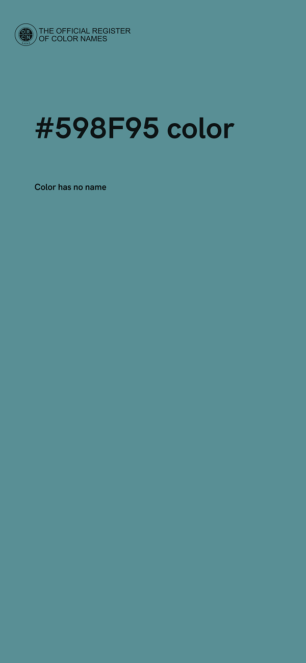 #598F95 color image