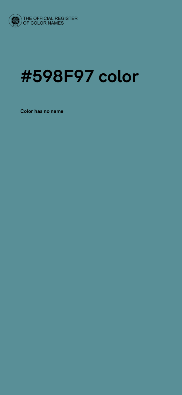#598F97 color image