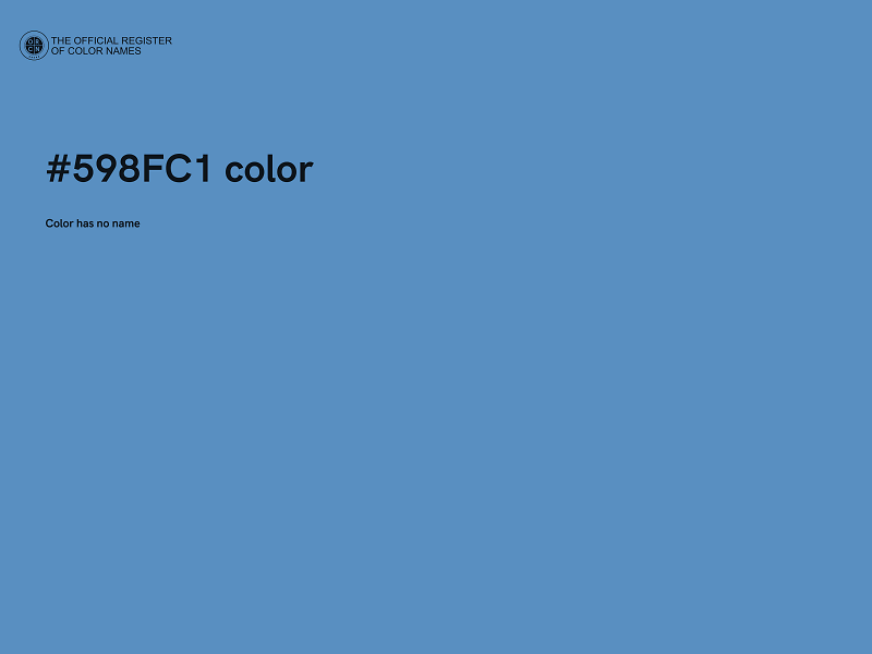 #598FC1 color image