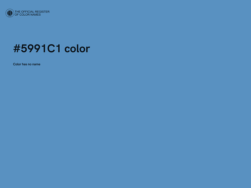 #5991C1 color image