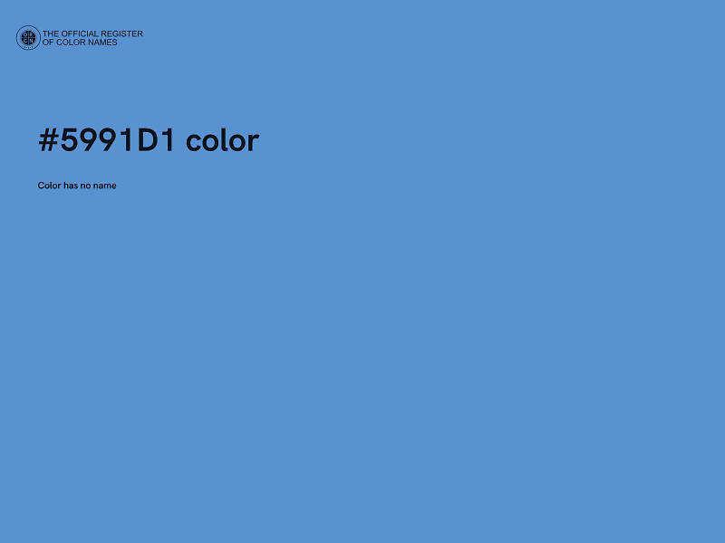#5991D1 color image