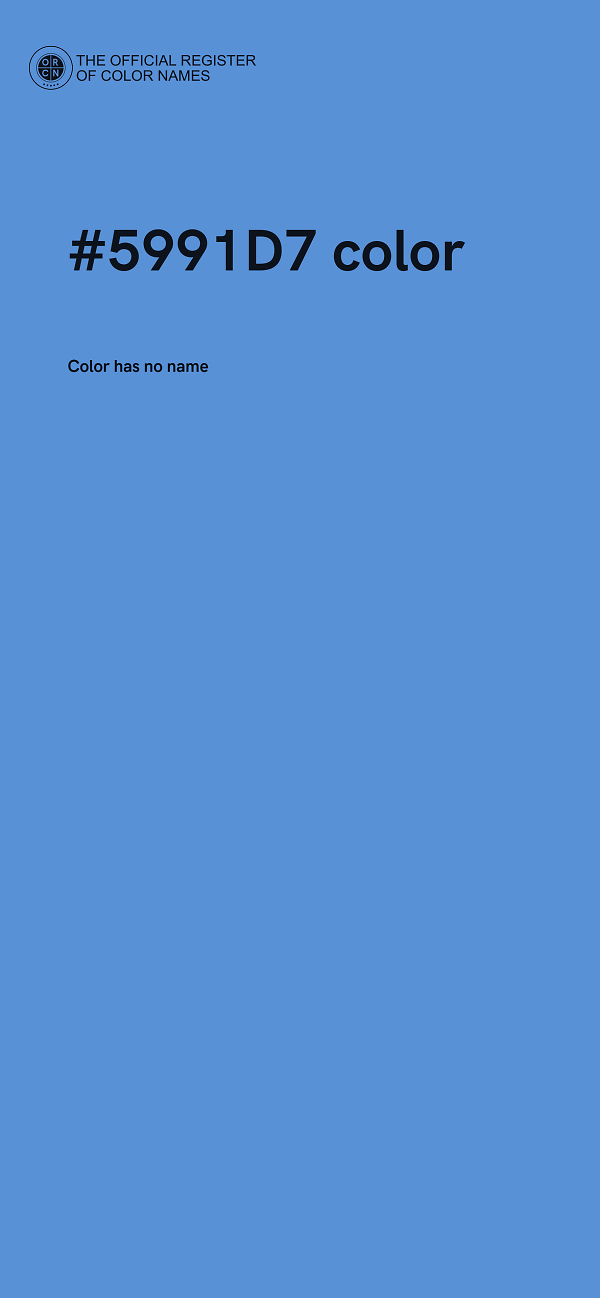 #5991D7 color image