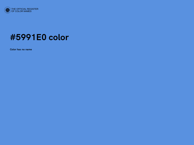 #5991E0 color image
