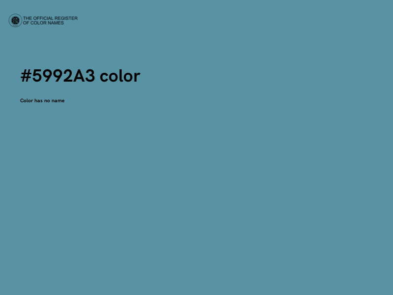 #5992A3 color image
