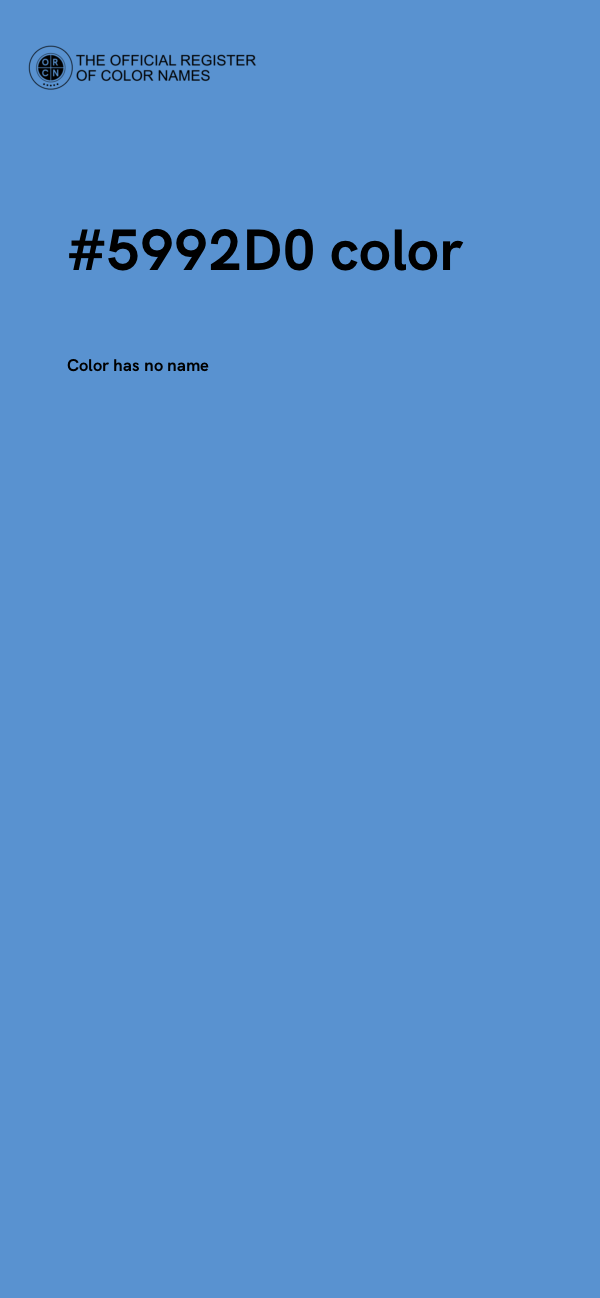 #5992D0 color image