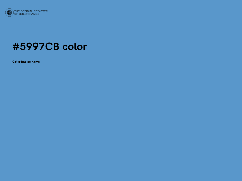 #5997CB color image