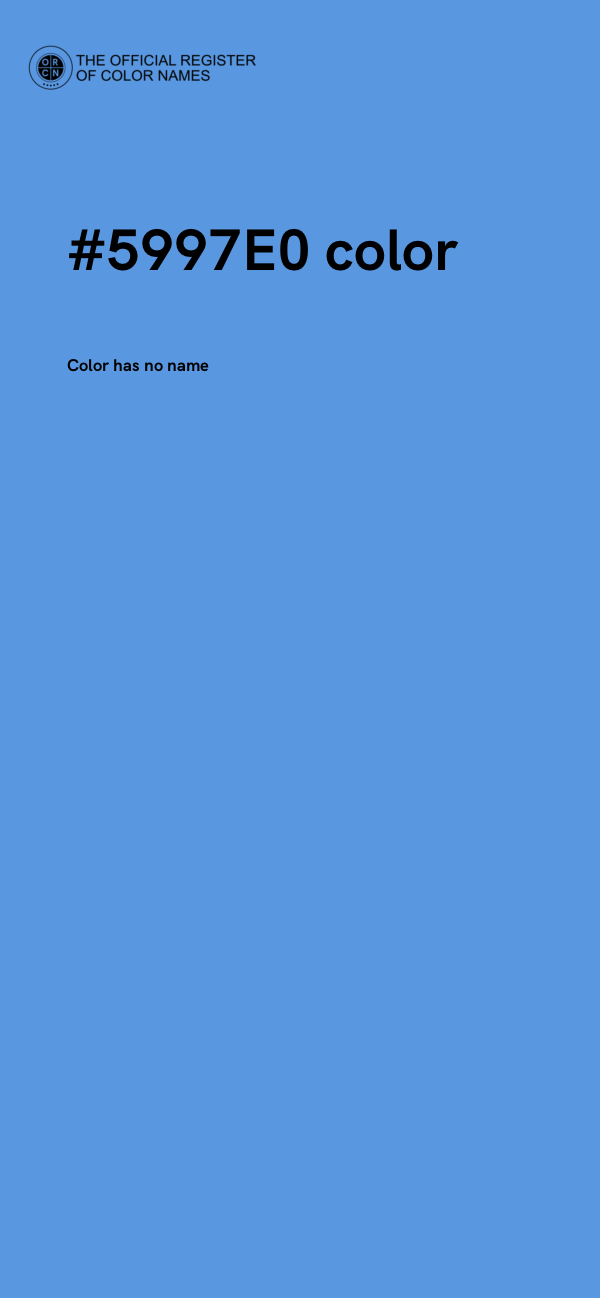 #5997E0 color image