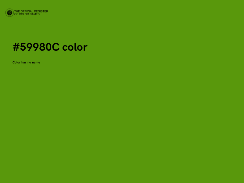 #59980C color image