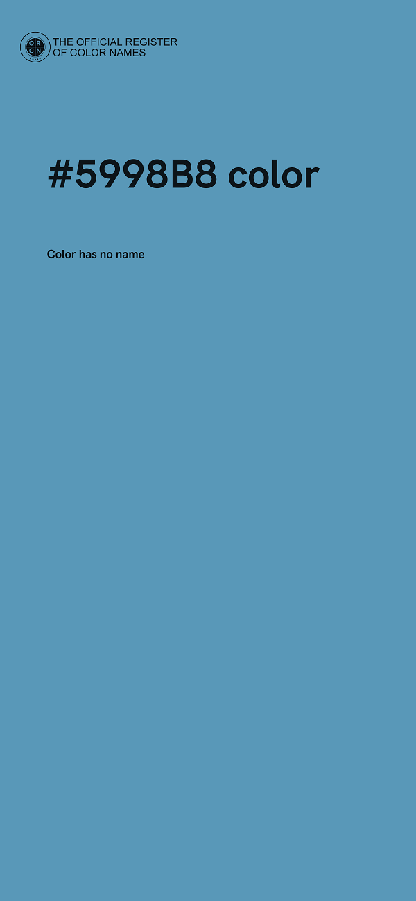 #5998B8 color image