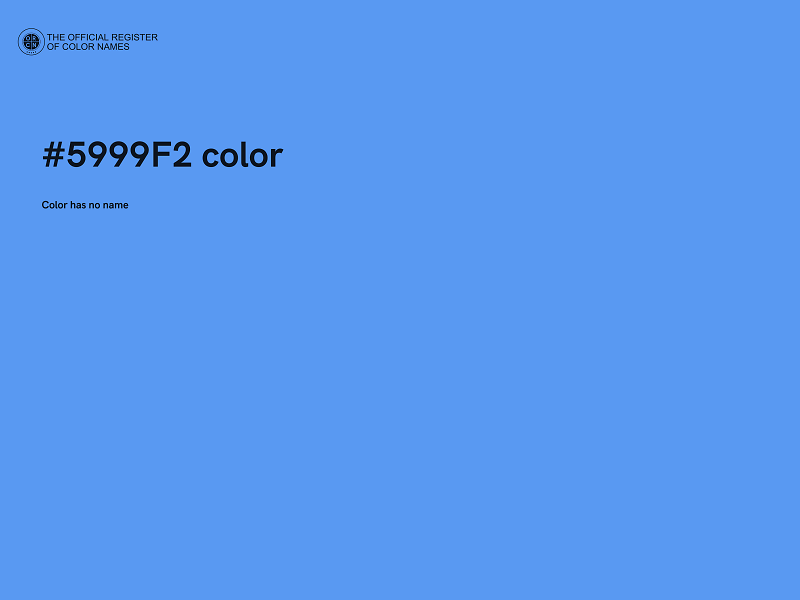 #5999F2 color image