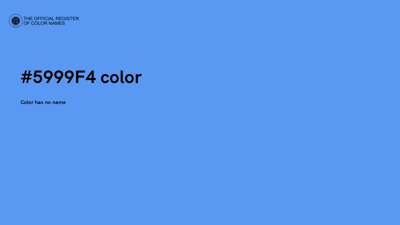 #5999F4 color image
