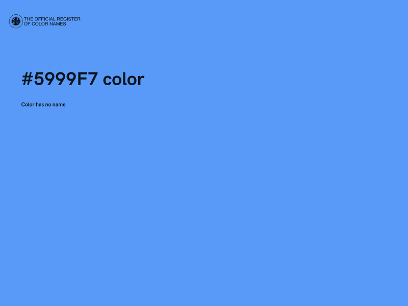 #5999F7 color image