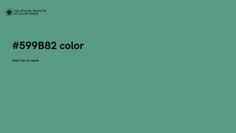 #599B82 color image