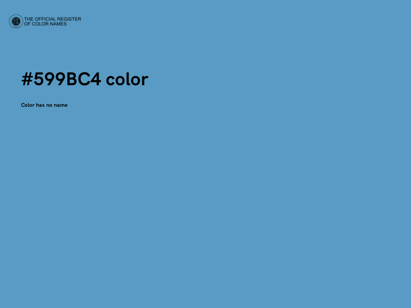 #599BC4 color image