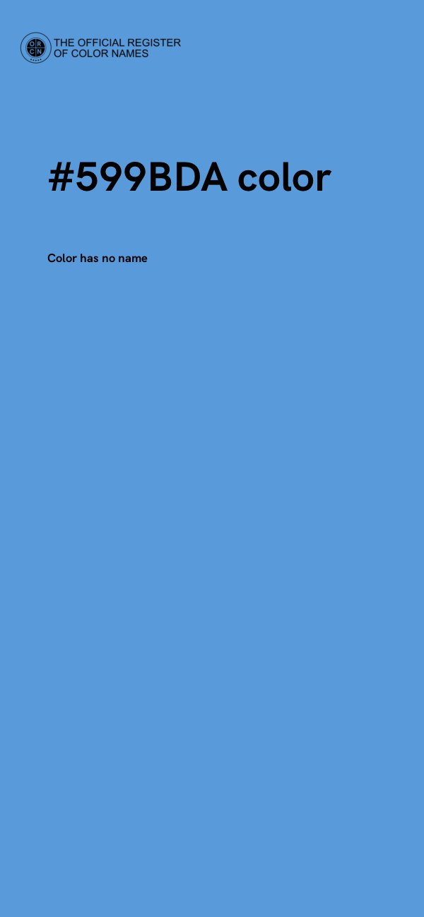 #599BDA color image