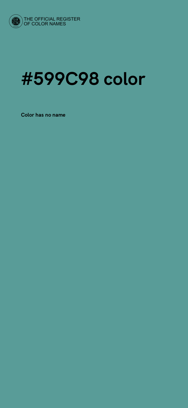 #599C98 color image