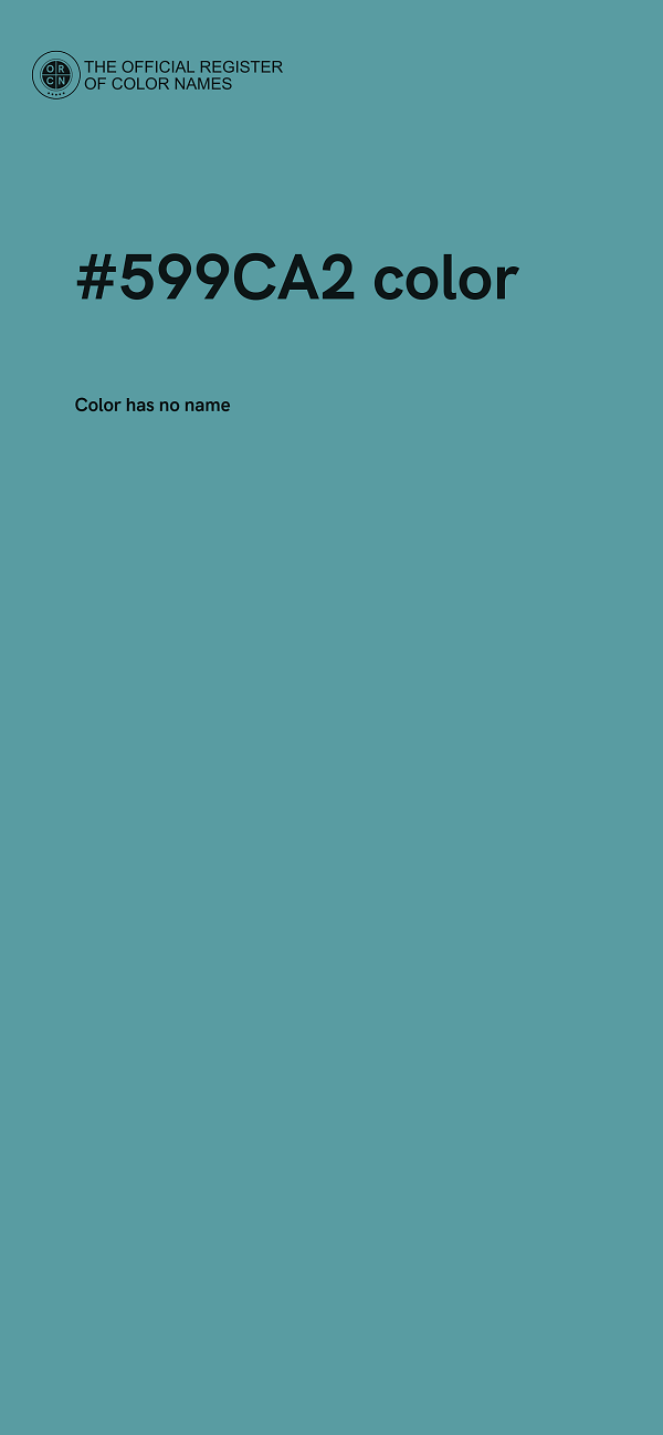 #599CA2 color image