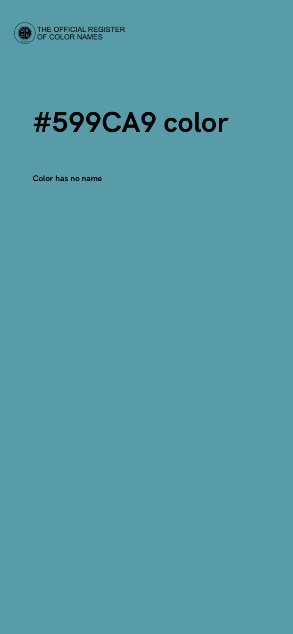 #599CA9 color image