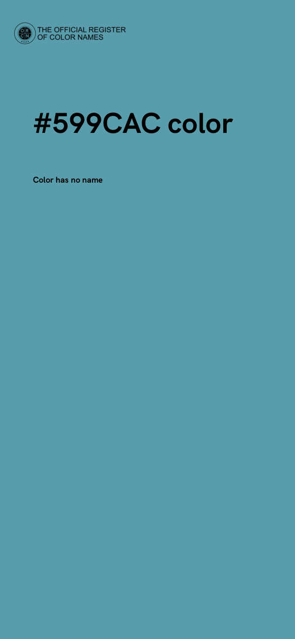#599CAC color image