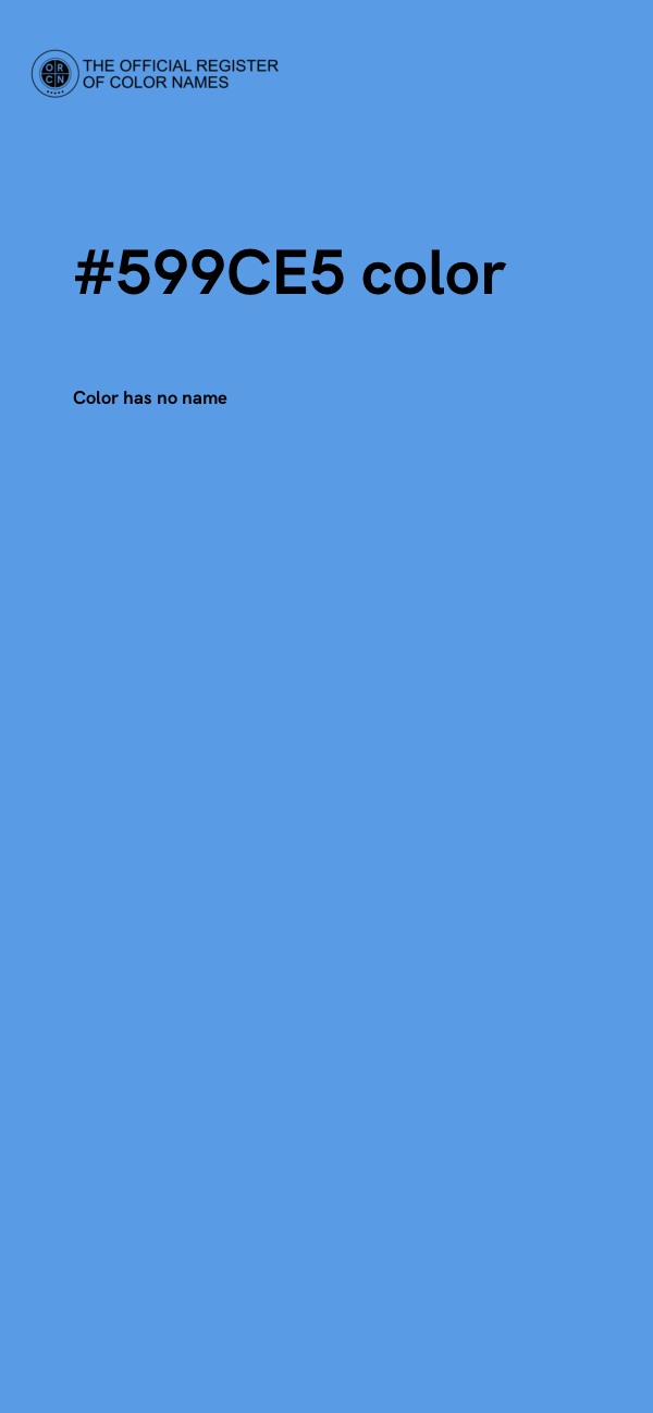 #599CE5 color image