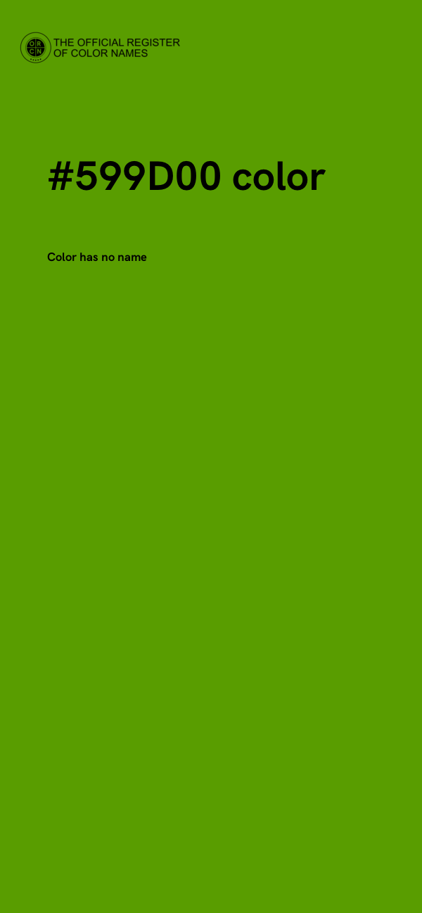 #599D00 color image