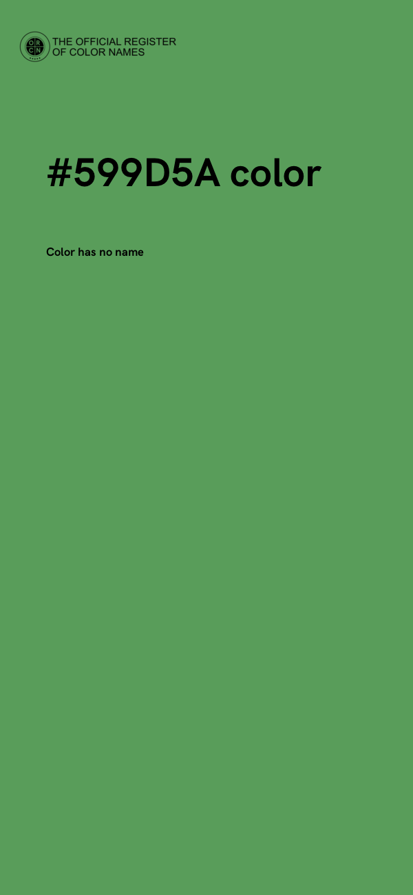#599D5A color image