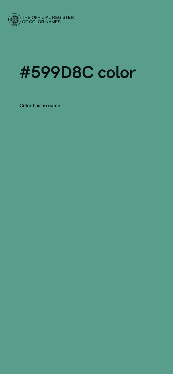 #599D8C color image