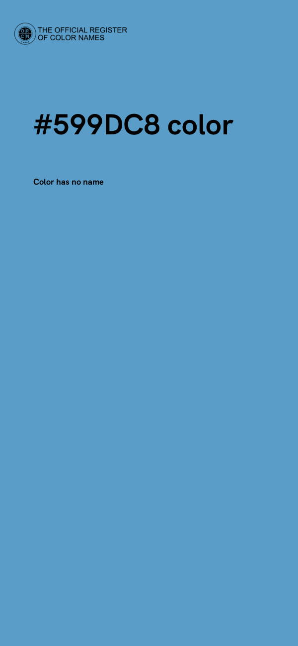 #599DC8 color image
