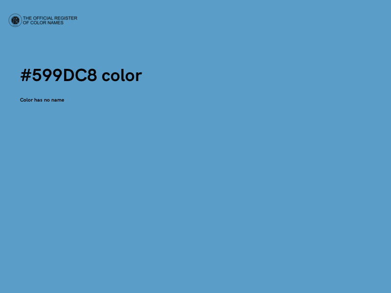 #599DC8 color image