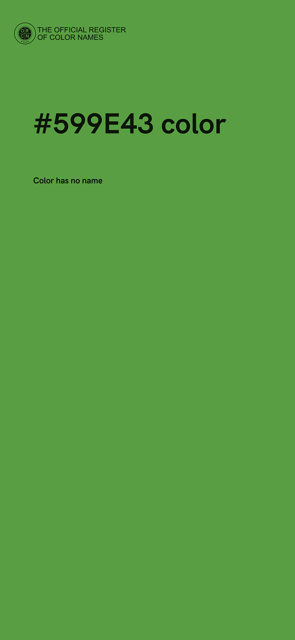 #599E43 color image