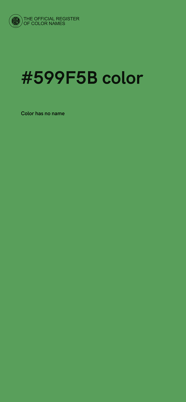 #599F5B color image