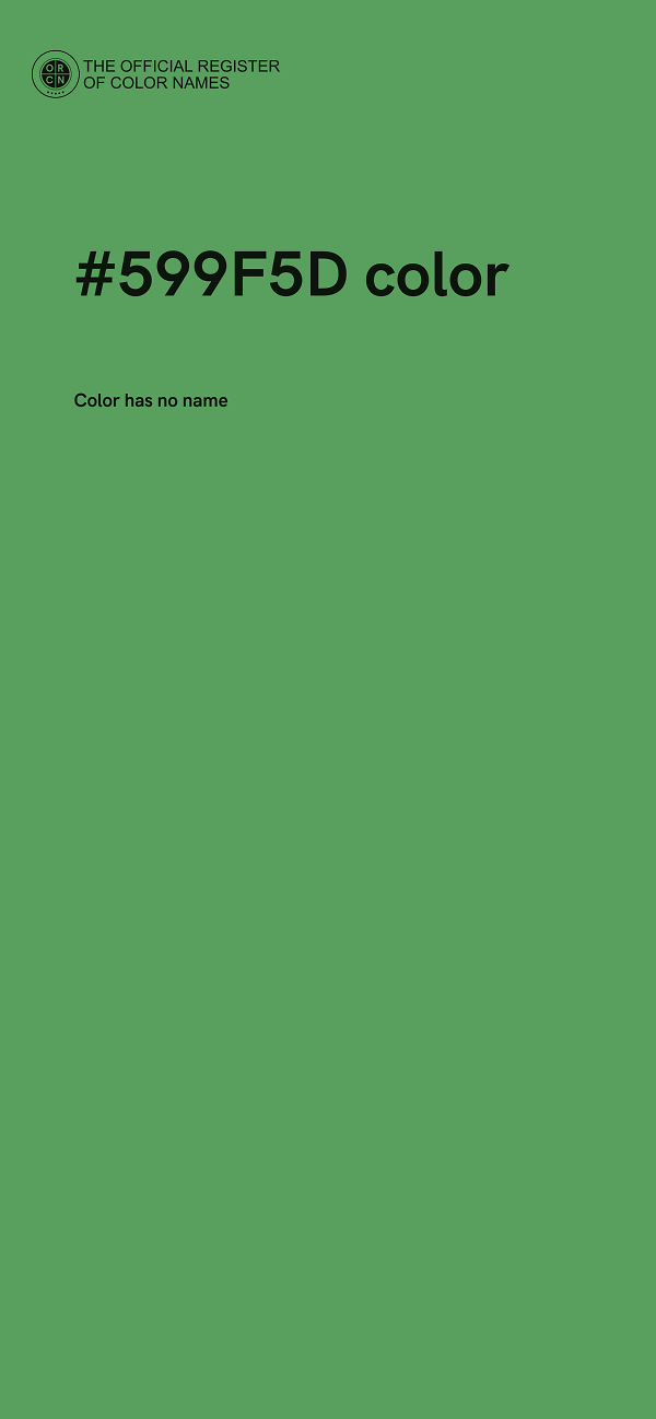 #599F5D color image