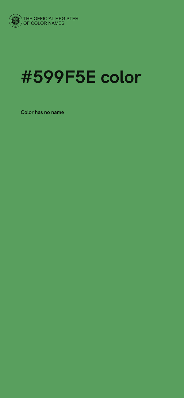 #599F5E color image