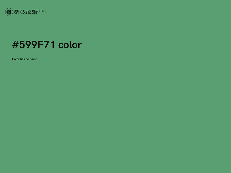 #599F71 color image
