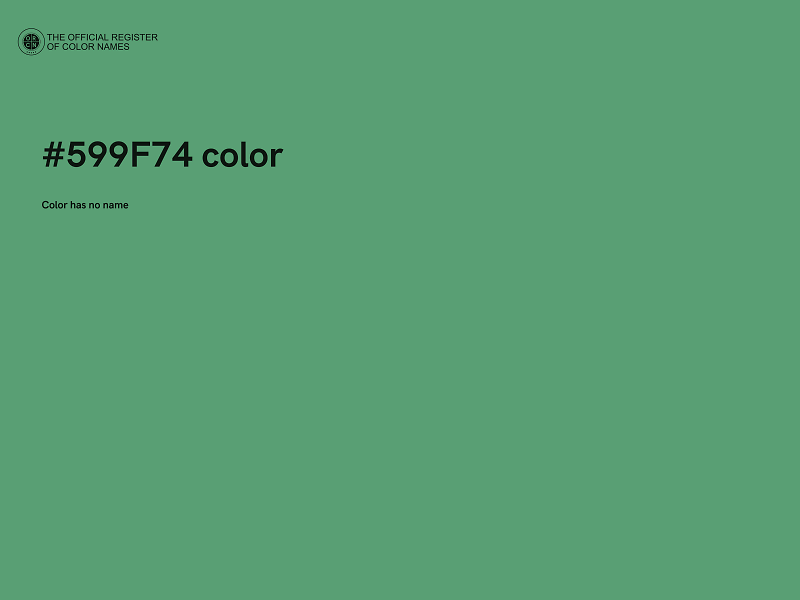 #599F74 color image