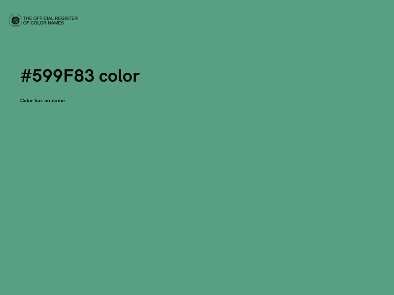 #599F83 color image