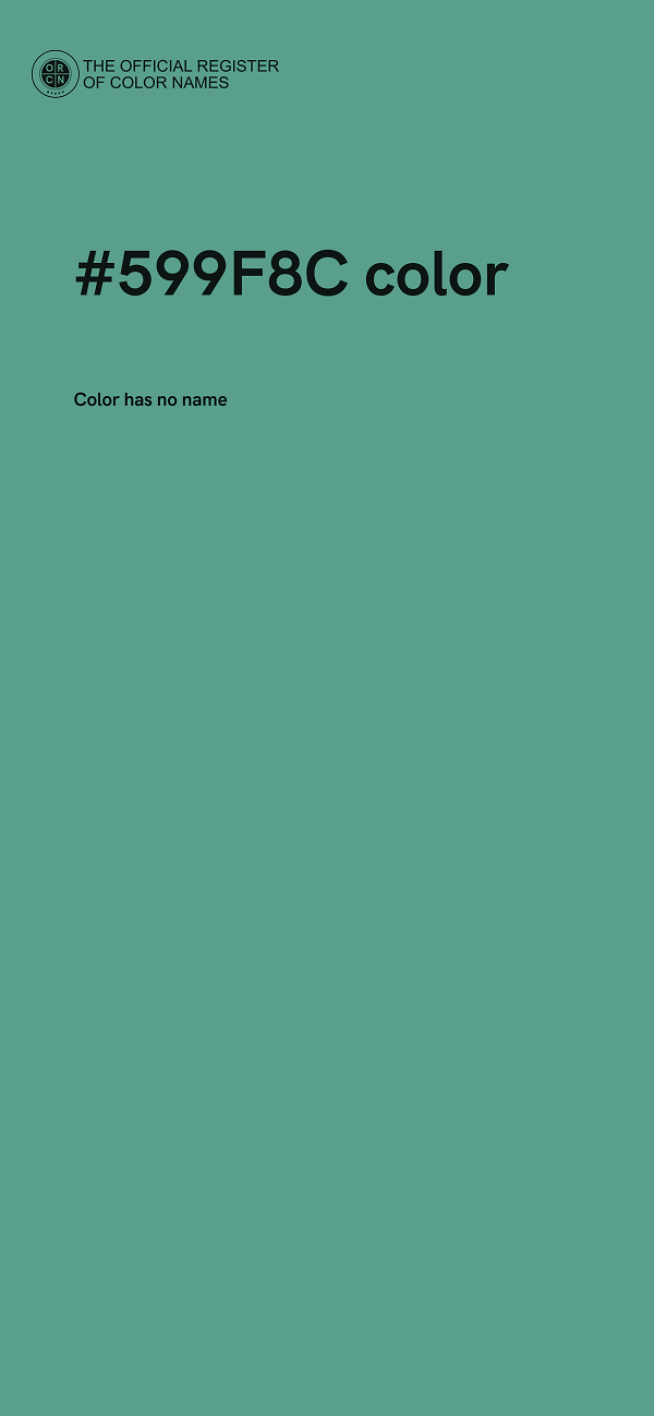 #599F8C color image