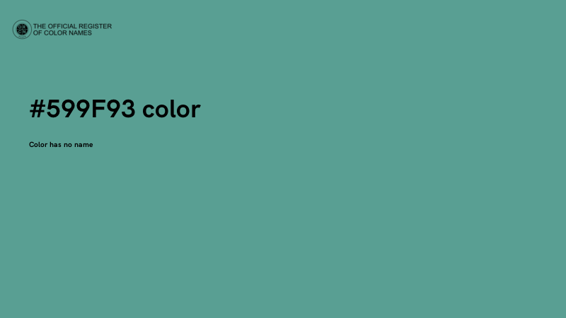 #599F93 color image